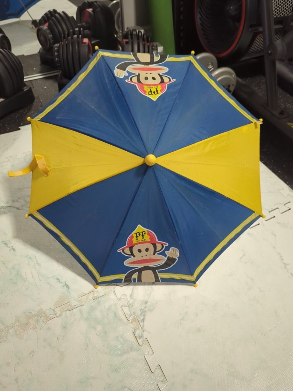 Paul Frank Umbrella For Kids - Blue And Yellow with Fire Department 2009 Target